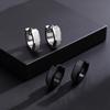 Punk Stainless Steel Huggie Earrings for Men, Fashion Unique Small Hoop Earrings, Waterproof Hypoallergenic Jewelry