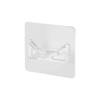 Transparent Shower Rod Holder, No Drilling Stick, Wall Mount Holder For Shower Curtain Rod