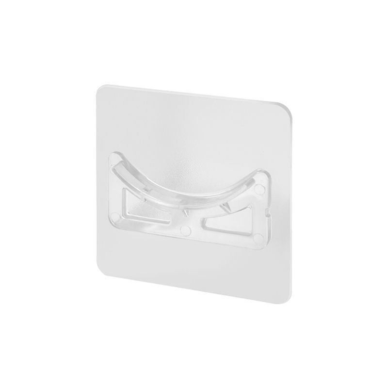 Transparent Shower Rod Holder, No Drilling Stick, Wall Mount Holder For Shower Curtain Rod