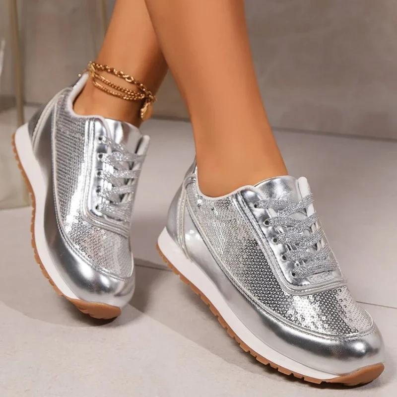 Women's Shoes 2024 New Hot Selling Fashionable Casual Lace Up Sports Shoes Autumn Outdoor Breathable Women's Vulcanized Shoes