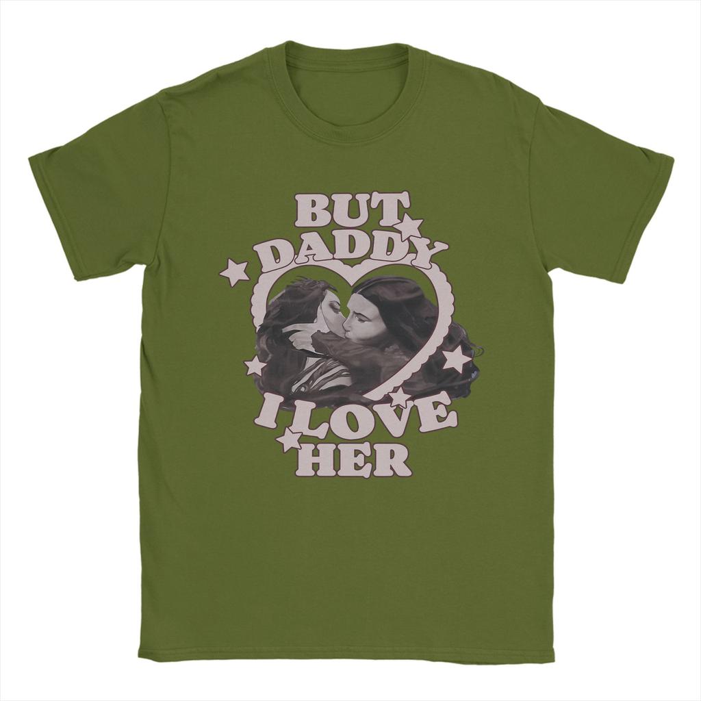 But Daddy I Love Her Aubrey Plaza Green Witch T Shirt Unisex 100 Cotton Novelty TShirt O Neck Tee Shirt Short Sleeve Clothing