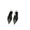 Flat Bottomed Baotou Sandals for Women 2043 New Summer Pointed Style Low Heel Casual Single Shoes Sandals Heels Women