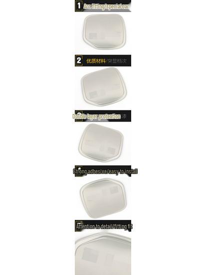 Xiali N5 Stainless Steel Fuel Tank Cap Protector Sticker - Anti-Scratch Decorative Exterior Accessory