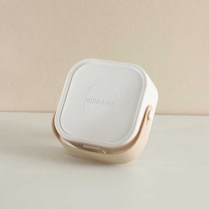 Japanese-Style Portable Jewelry Box for Students - Square, Exquisite Design