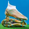 Zapatos de Fútbol de Cuero para Adultos Zapatos de Entrenamiento para Césped de Adultos Zapatos de Competición de Uñas Largas para Estudiantes de Escuela Primaria Zapatos de Uña Rota