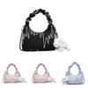 Canvas Shoulder Bag For Women With Chain Detail Perfect For Daily Casual Use