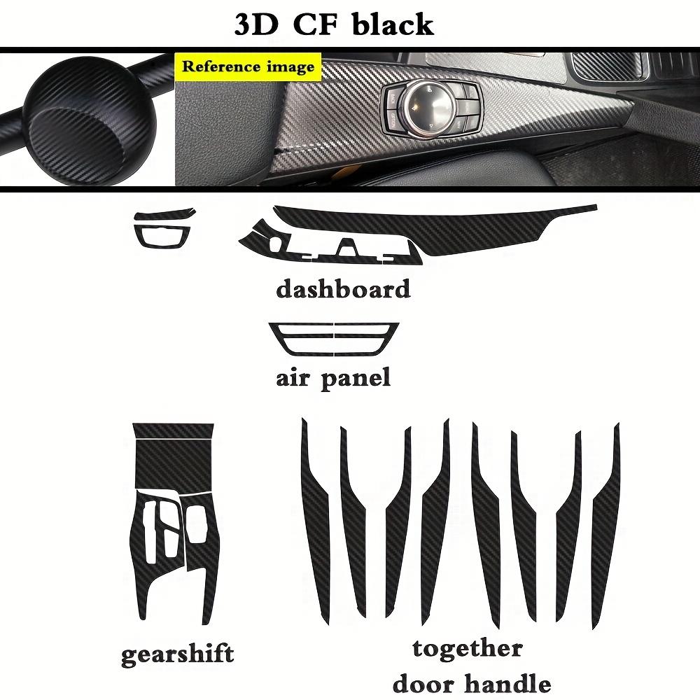Car-Styling Carbon Fiber Car Interior Center Console Color Change Molding Sticker Decals For BMW 5/6Series G30/31/32 2018-