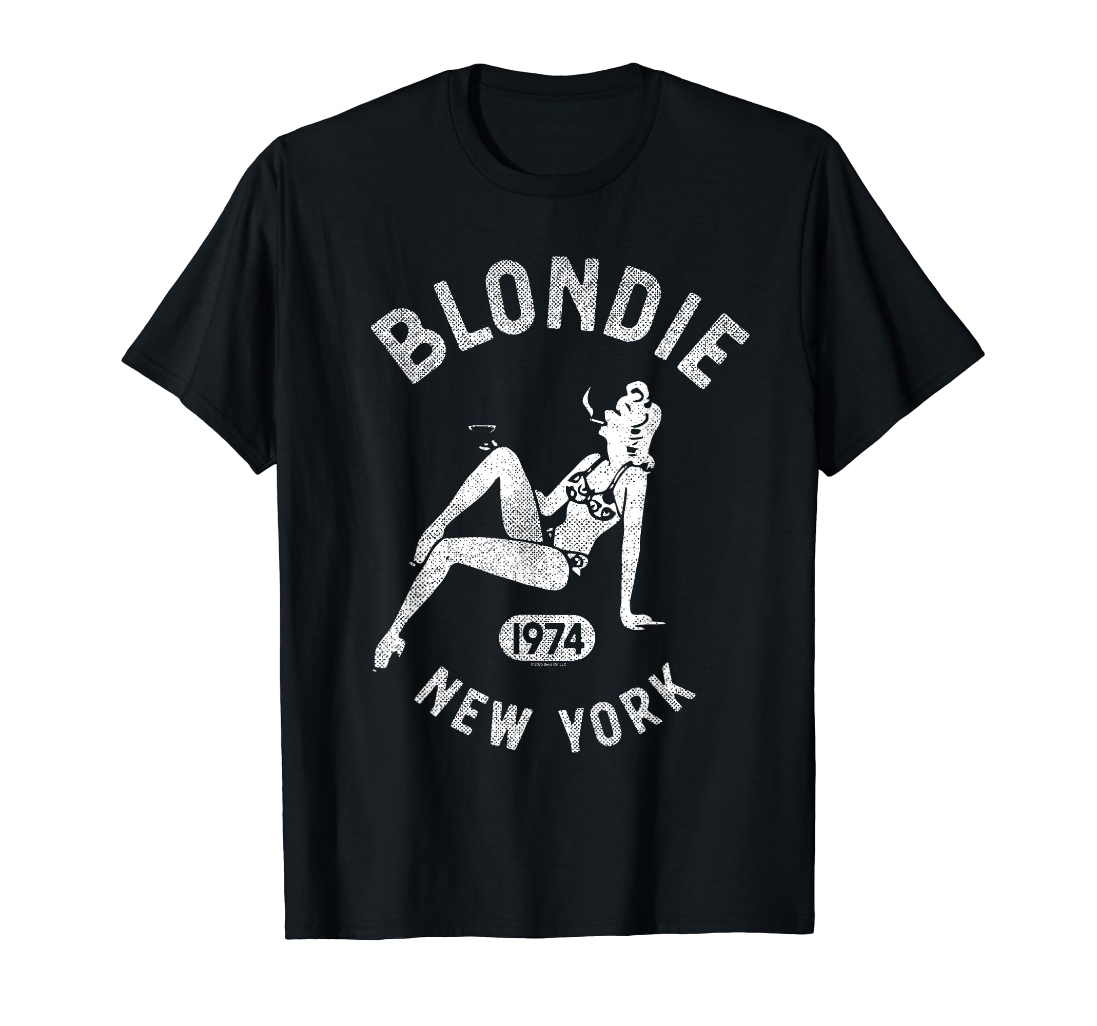Blondie 1974 Нью-Йорк Пин-ап Девушка Винтажная Футболка с Логотипом Группы
