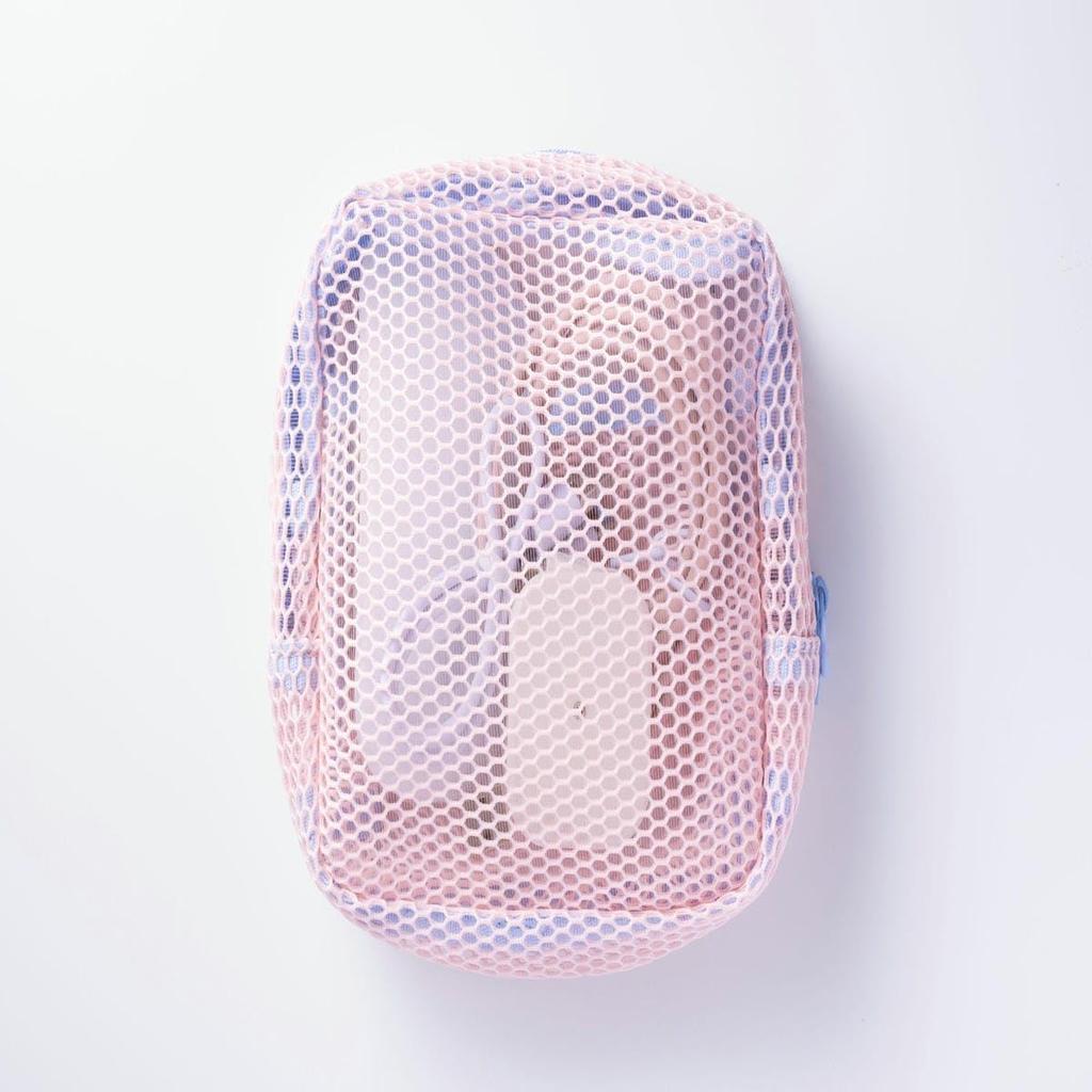 Square Pouch Mesh Collection Milk Tea MSH-PO18-BE
