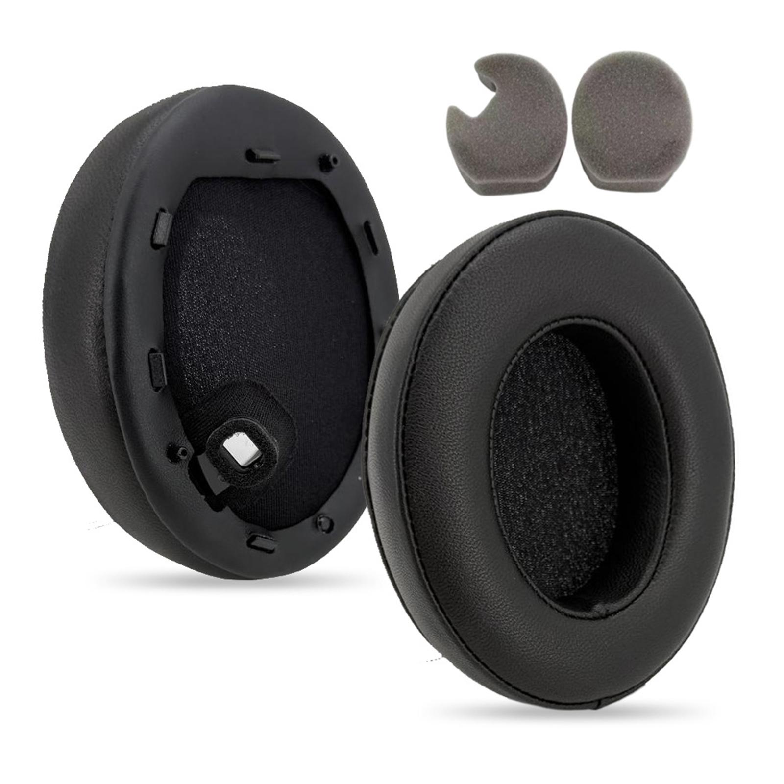 Lambskin Earpads For WH-1000XM4 1000XM4 Headphones Earpad Ear Cushions Replacement Earmuff Set Sheepskin чёрный