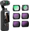 NEEWER Magnetic Compatible Osmo Pocket 3 Filter 6 and with and ND256 Circular Neutral Density and HD Optical Glass with Aluminum Frame Set, Filters