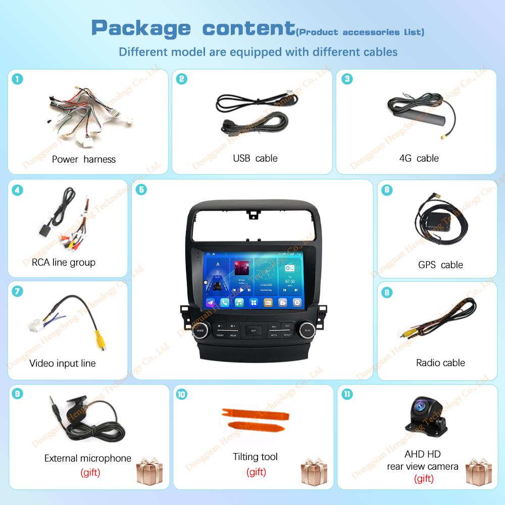 9Inch For Acura TSX 2004-2008 GPS Navigation Radio Android12 8+128G 8Core CarPlay 4G Host 360Camera Car Multimedia Video Player