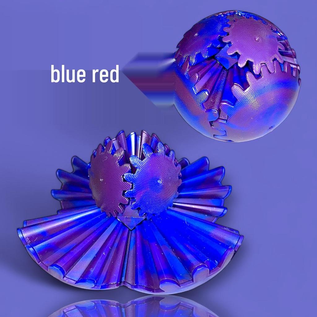 3D Colorful Gear Ball Figurine: Rotating Creative Toy for Kids
