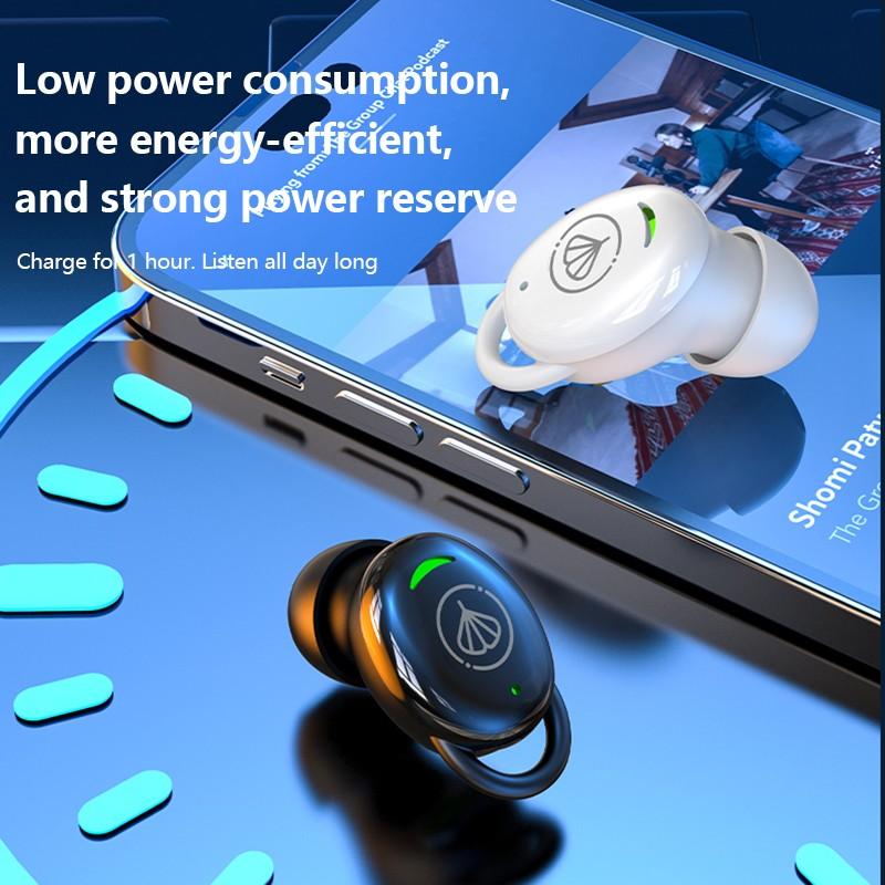 

Мини-наушники-вкладыши Bluetooth 5,3, беспроводные Bluetooth-наушники с микрофоном, спортивные невидимые наушники, гарнитура для вождения с громкой связью