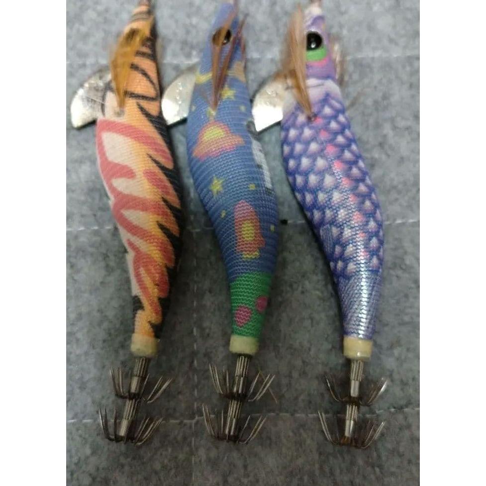 Used Yamashitaegi King Q 3 piece set bait tree squid fishing lure