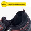 Fleece-lined Work Shoes for Men Woman Winter steel toe cap puncture Thickened Warm Woman Anti-smashing Work Shoes Men Protective