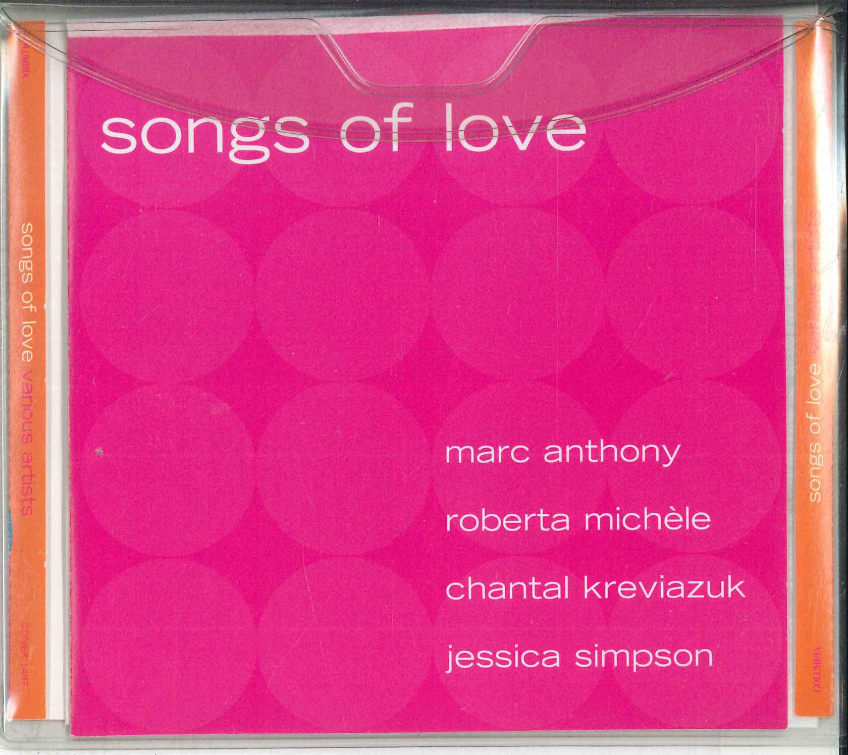 

CD VARIOUS Songs Of Love CDNEK1487 COLUMBA 2000 Canada Pop Used