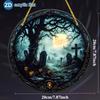 20CM carnival Halloween flat 2D pendant decoration series of pumpkin lanterns,ghosts,skulls,witches,  for courtyard,window,garden decoration pendants