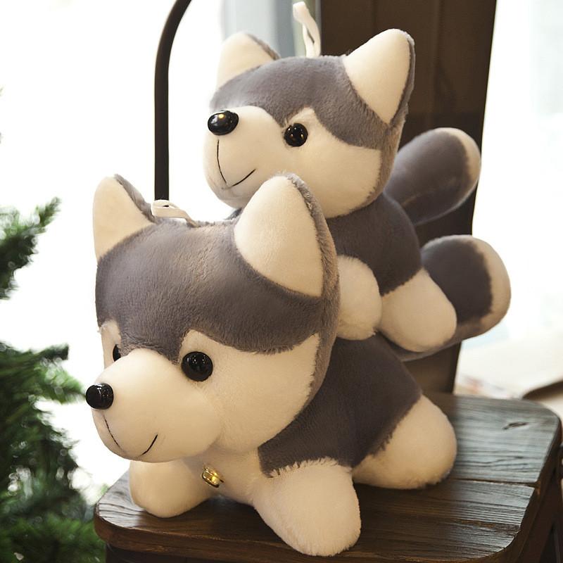 Simulation Husky Cartoon Plush Toy Animal Doll Dog Kid Soothing Gifts Sleep