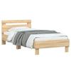 Vidaxl Bed With Headboard, Without Mattress, Sonoma Oak, 90X190 Cm