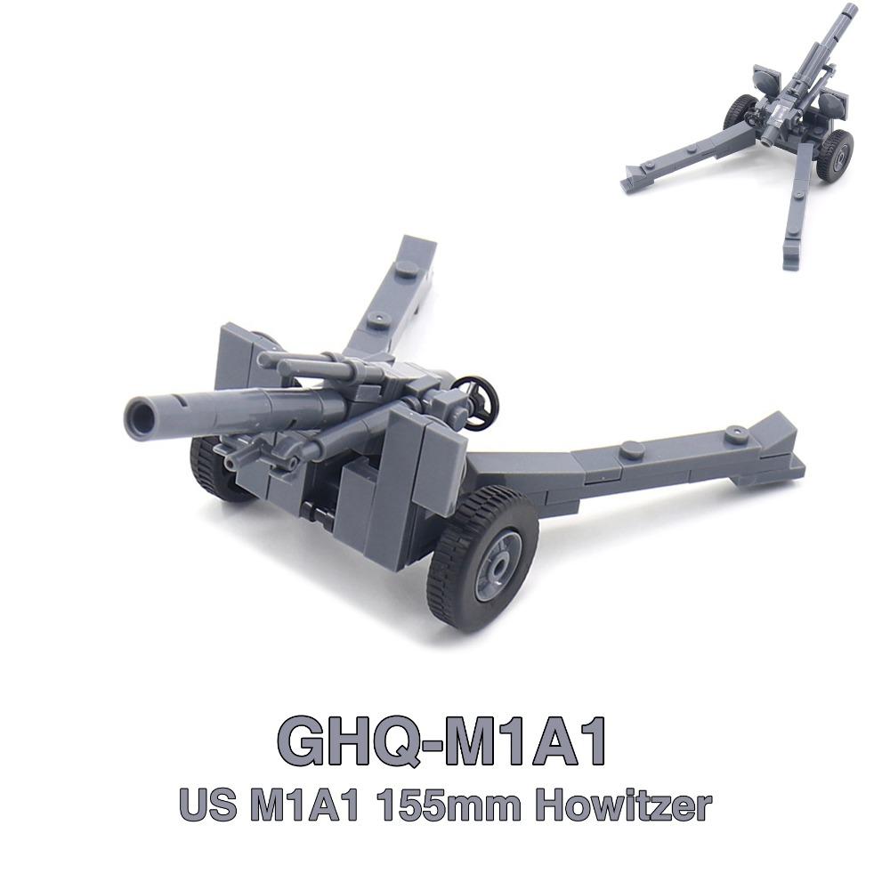 WW2 88mm Flak Gun Cannon Rocket Artillery Military Army War Weapons Soldier MOC Playmobil Model Building Block Children Kid Toy