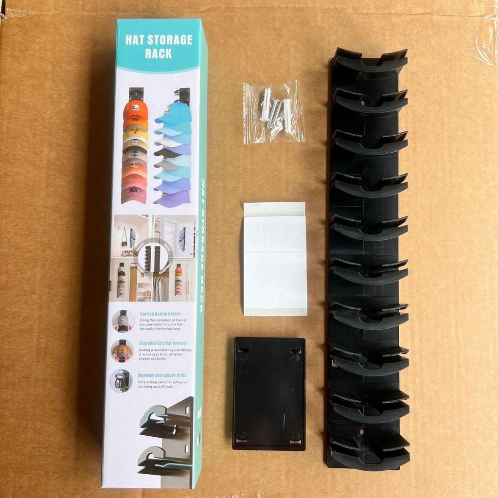 Wall-mounted Punch-free Hat Organizer for Baseball Caps