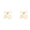 Exquisite Bow Heart & Cherry Stud Earrings - Elegant, Fashionable, Light Luxury Design