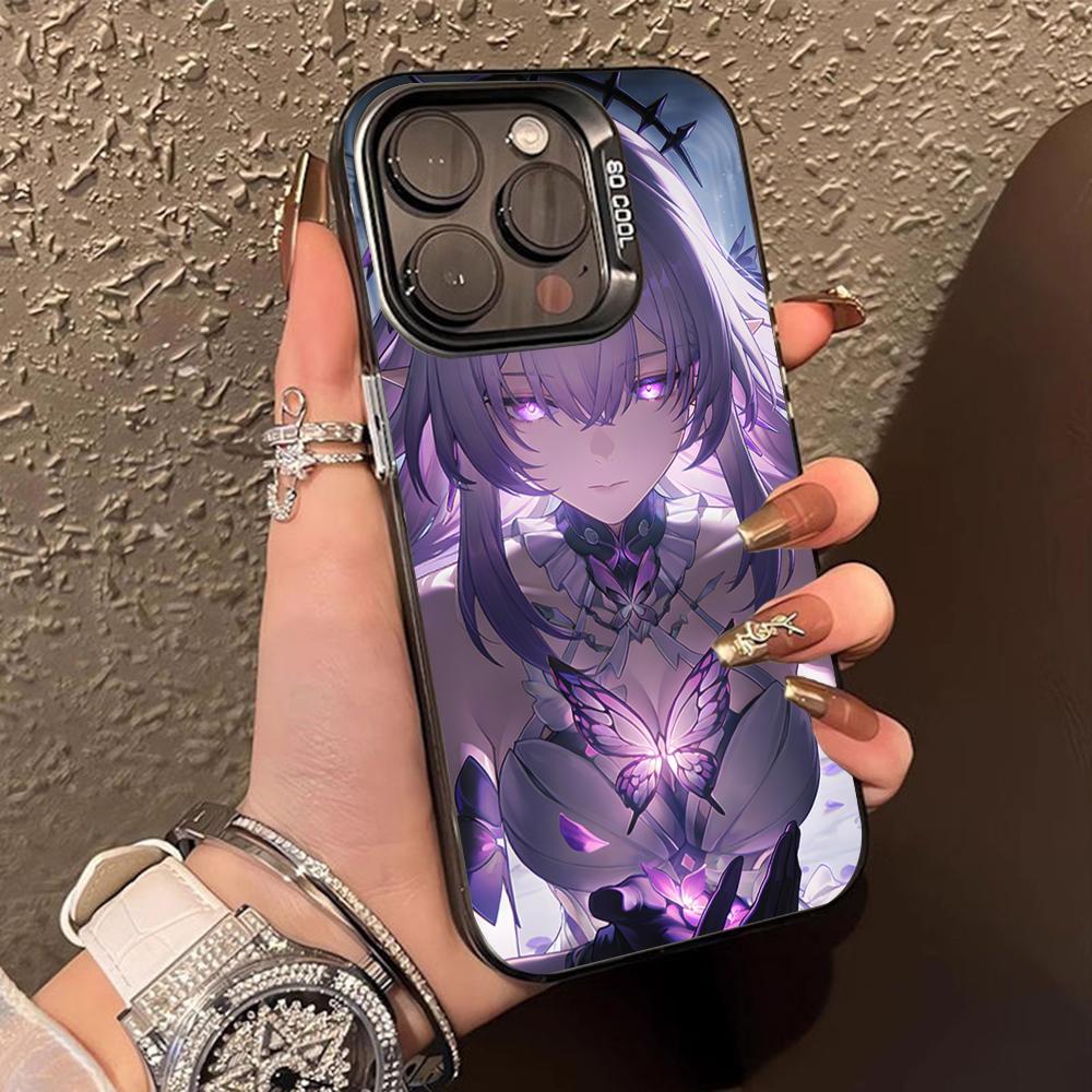HSR Castorice Translucent Mobile Phone Case for iPhone 17 16 15 14 13 12 11 X XR XS Air Pro Max Plus Colorful Cover