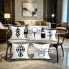 Gothic Cyber Sigil Cross Eyes Cute Cartoon Pillow Case Home BedroomCar Office Decoration Living Room Sofa Cushion Cover Suitable