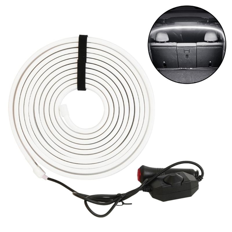 Waterproof Vehicle Trunk LED Light Strips Flexible Silicone Design and Multi Color Ambience Effects Decoration