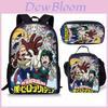 My Hero Academia Backpack Set With Oxford Fabric And Cartoon Print For School And Training