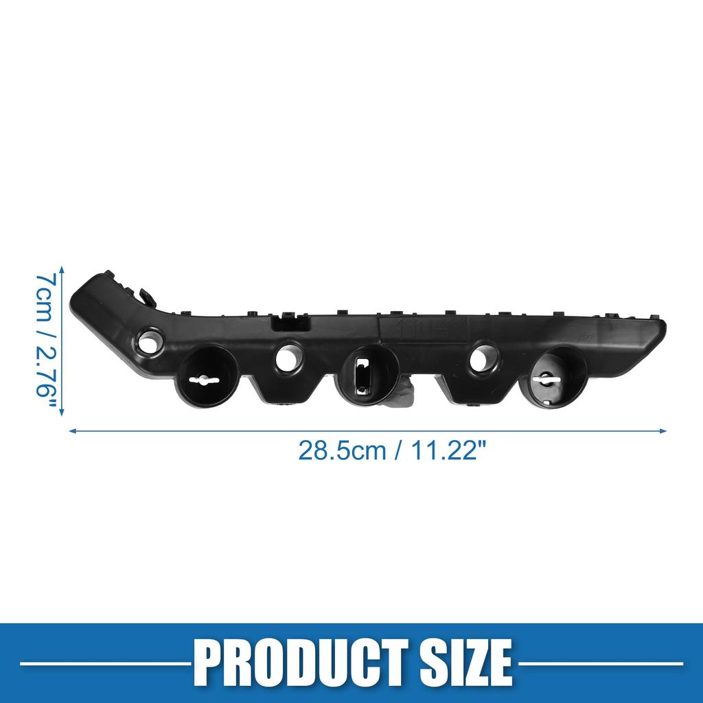 ABSOPRO Front Bumper Brackets for Nissan Sentra Black 1 Pair (Part Number 622243YU1A) (2016-2019), Plastic,