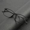 High Quality Square Rubber Titanium Reading Glasses For Man And Woman Anti Blue Light Computer Glasses Prescription Glasses