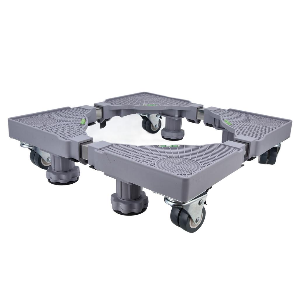 Waschmaschinenständer Multifunktional Beweglich Verstellbare Basis Mobiler Roller mit Feststellrädern