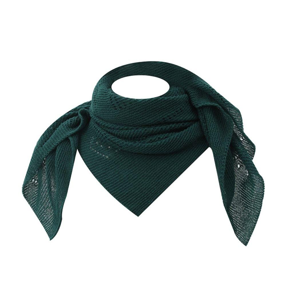 Luxury Soft Knitted Scarves Hollow-out Elegant Shawl Wraps Neck Scarf Women Fashion