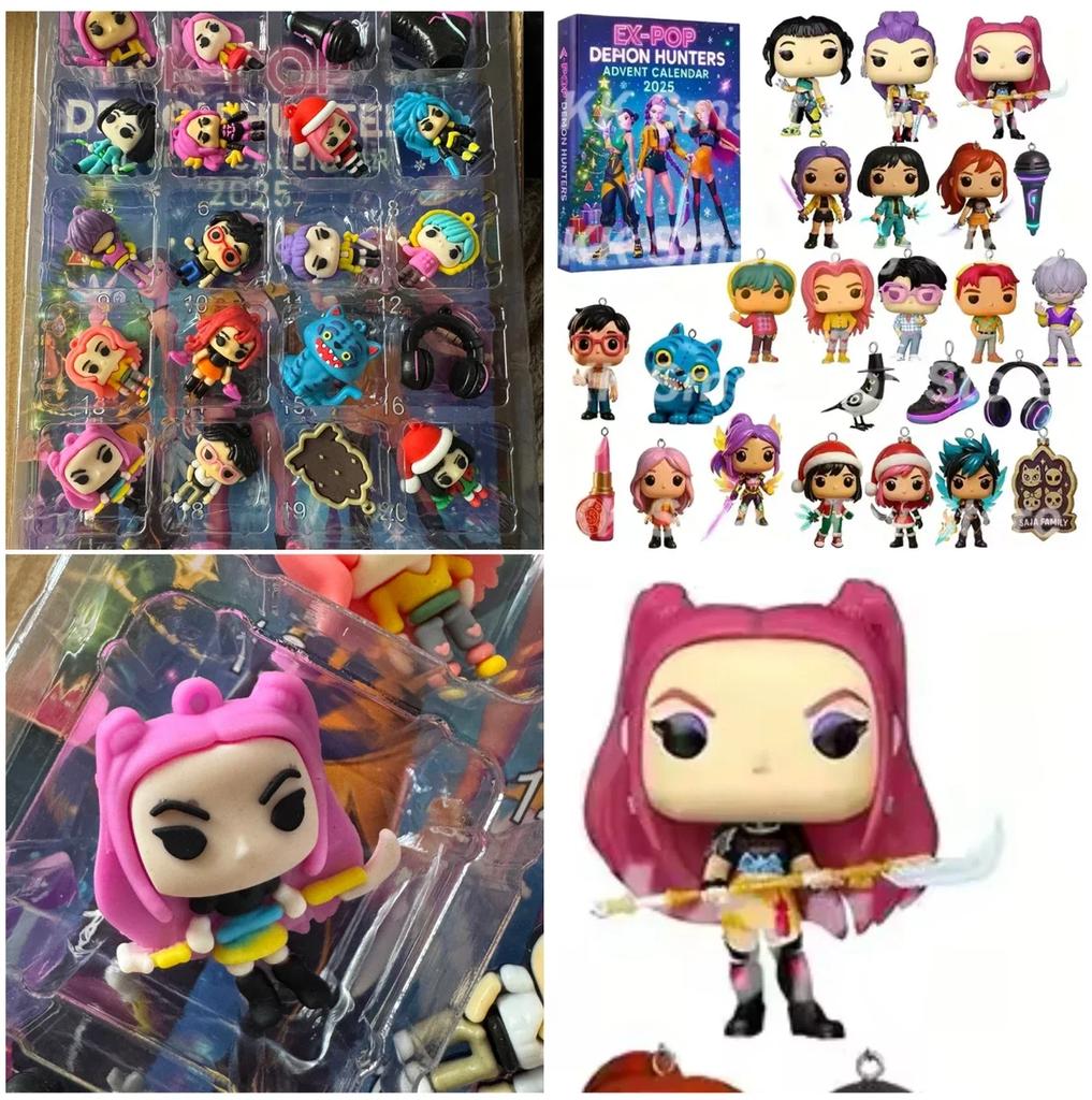 Neu auf Lager Weihnachten Kpop Dämonenjagd 24 Stück Adventskalender Überraschung Blind Boxes Für Halloween Mystery Box Geschenke Spielzeug spielzeug@