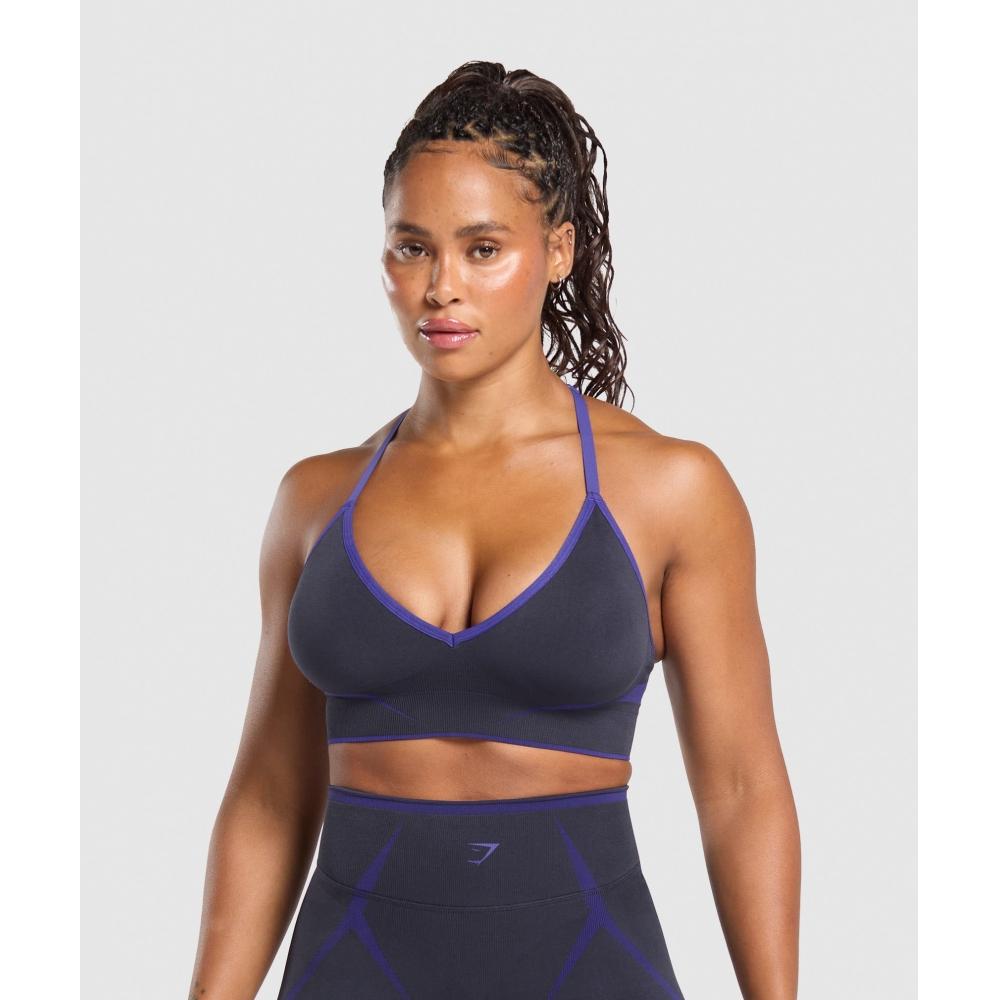

Gymshark Apex Lift Seamless Sports Bra Heavy Blue Cobalt Purple B4b3j Udb3 XS