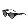 Logo Letter Decoration Irregular Shape Sunglasses Women Sunglasses Black DIORSIGNATUREB7I10A1