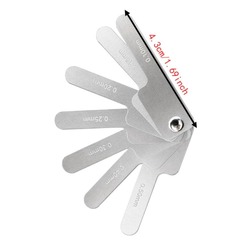 7 Blades Tooth Gap Measuring Tool Stainless Steel Orthodontic Gap Ruler  Dental Clinic