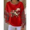 Christmas 3D Print Pullover Hoodie Womens Streetwear Loose Fit