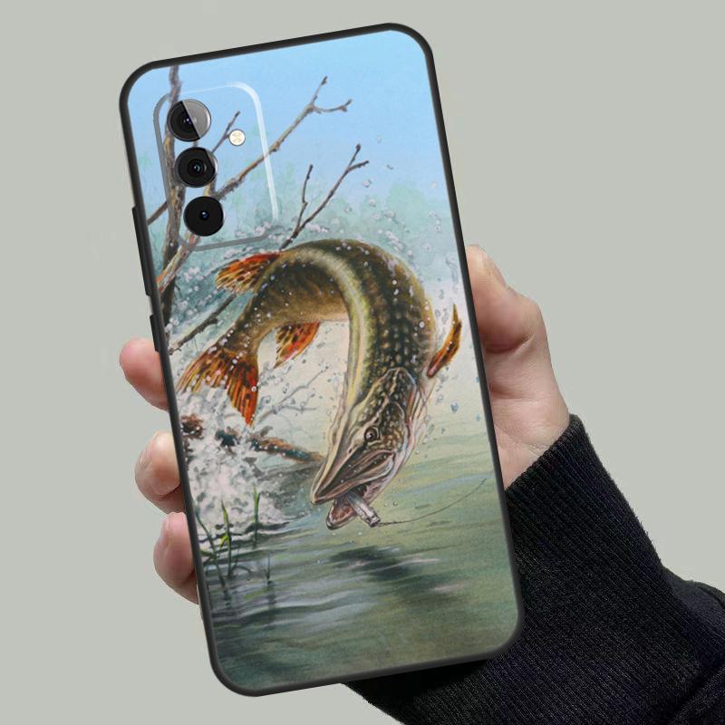 

Pike Fish Fishing Bait Case For Samsung Galaxy A06 A16 A26 A36 A56 A53 A32 A52 A33 A13 A55 A35 A15 A14 A34 A54 A17 Samsung A13 4G