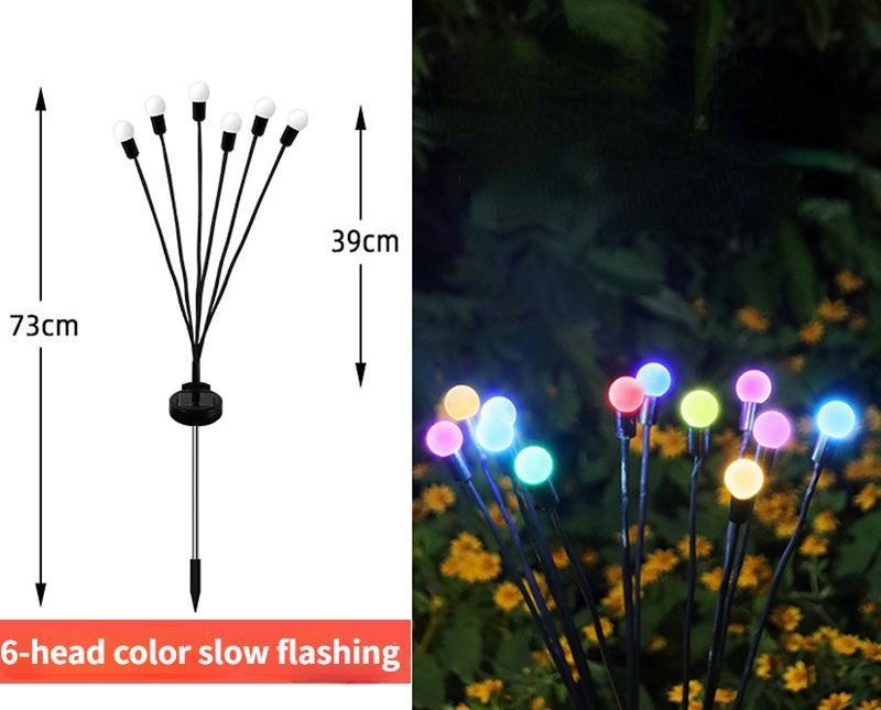 LED Solar Lamp Garden Decoration Fireworks Lamp 6LED/10LED Firefly Outdoor IP65 Waterproof Lamp Christmas Garden Decoration