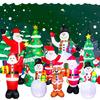 Christmas Inflatable Style Decoration Built-in LED Lights Inflatable Model Outdoor Ornament Xmas Party New Year Garden Decor