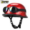 German Vintage Motorbike Helmet DOT Certification Half Helmet Retro Motorcycle Helmet Fashion Capacete De Moto Men Women