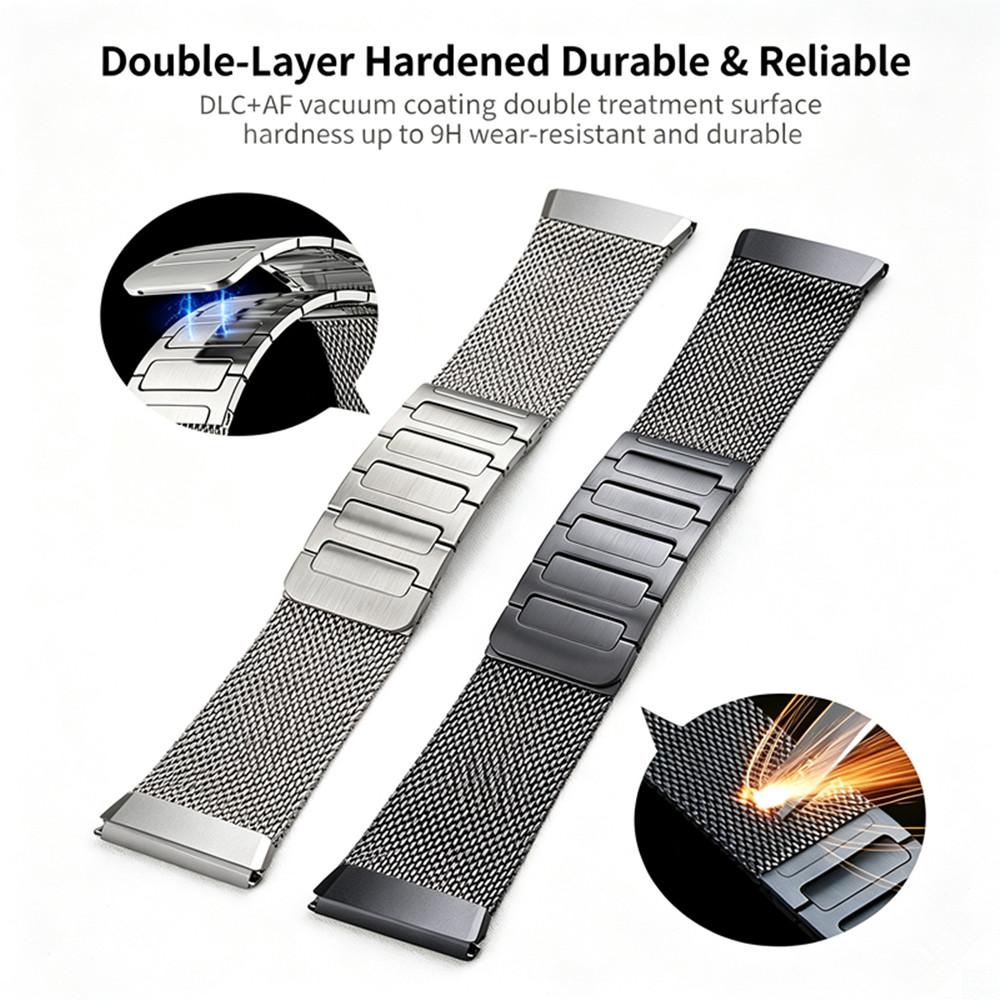 Press Quick Release Magnetic Metal Strap Seamless Stainless Steel Wrist Band for Huawei Watch GT 6 Pro/GT 7 Pro Smartwatch Replacement Accessories