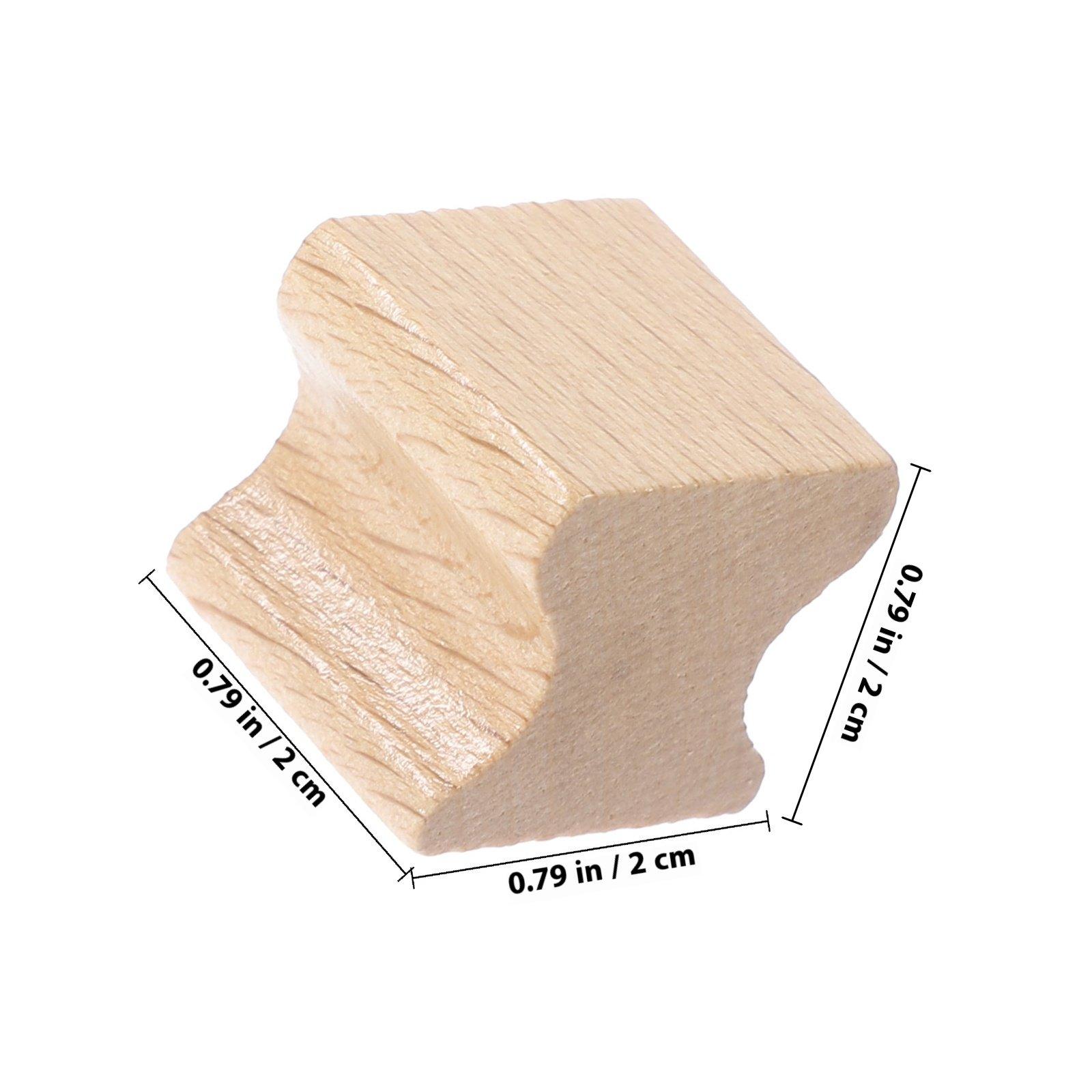 

10Pcs Wood Stamper for DIY Crafting Scrapbook Album Invitation Decorative Handmade Seals Kit Blank Wood Stamper светло-желтого