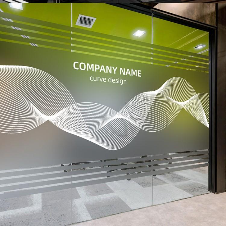 Decorative Frosted Glass Sticker for Office Partitions