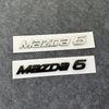 ABS Silver Black Car Emblem Logo Badge Sticker Decal For Mazda 6 Mazda 3 Mazda6 Mazda3 Accessories Styling