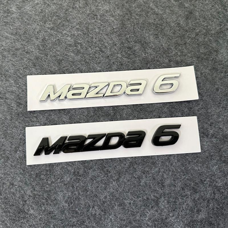 ABS Silver Black Car Emblem Logo Badge Sticker Decal For Mazda 6 Mazda 3 Mazda6 Mazda3 Accessories Styling