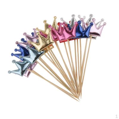 Cupcake Topper, Cake 20pcs - Pattern PU Leather Muffin Decoration Multi